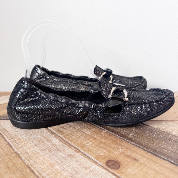 AGL Attilio Giusti Leombruni Black shiny driving moccasin loafers - Picture 5 of 12